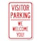 Signmission Reserved Parking Sign Visitor Parking W Heavy-Gauge Aluminum Sign, 12" x 18", A-1218-23016 A-1218-23016 - alternate 1